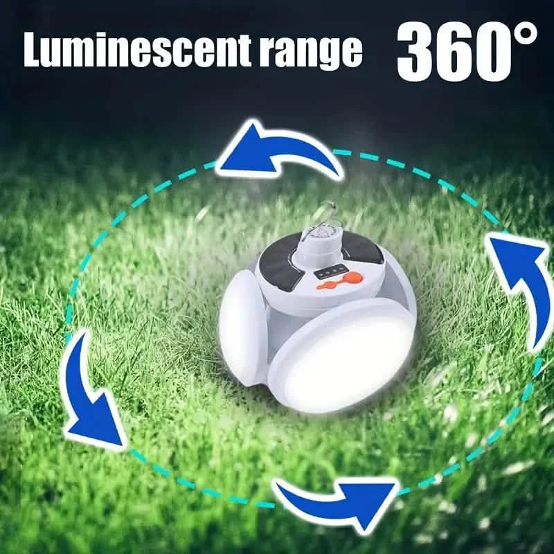 Ampoules LED solaires rechargeables par USB avec affichage de l'alimentation