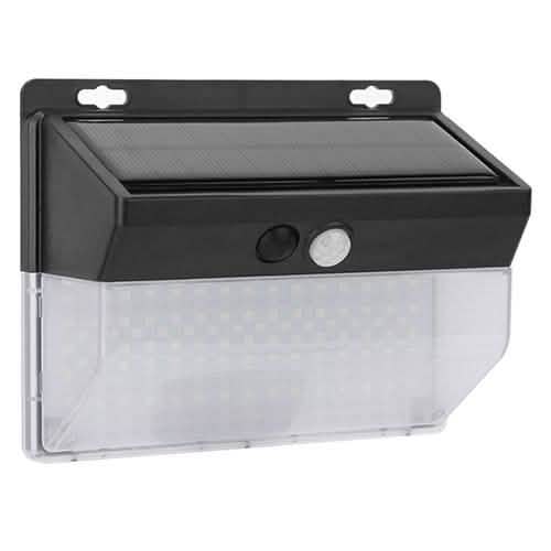 Lampe solaire murale extérieure 206 LED avec détecteur de mouvement PIR
