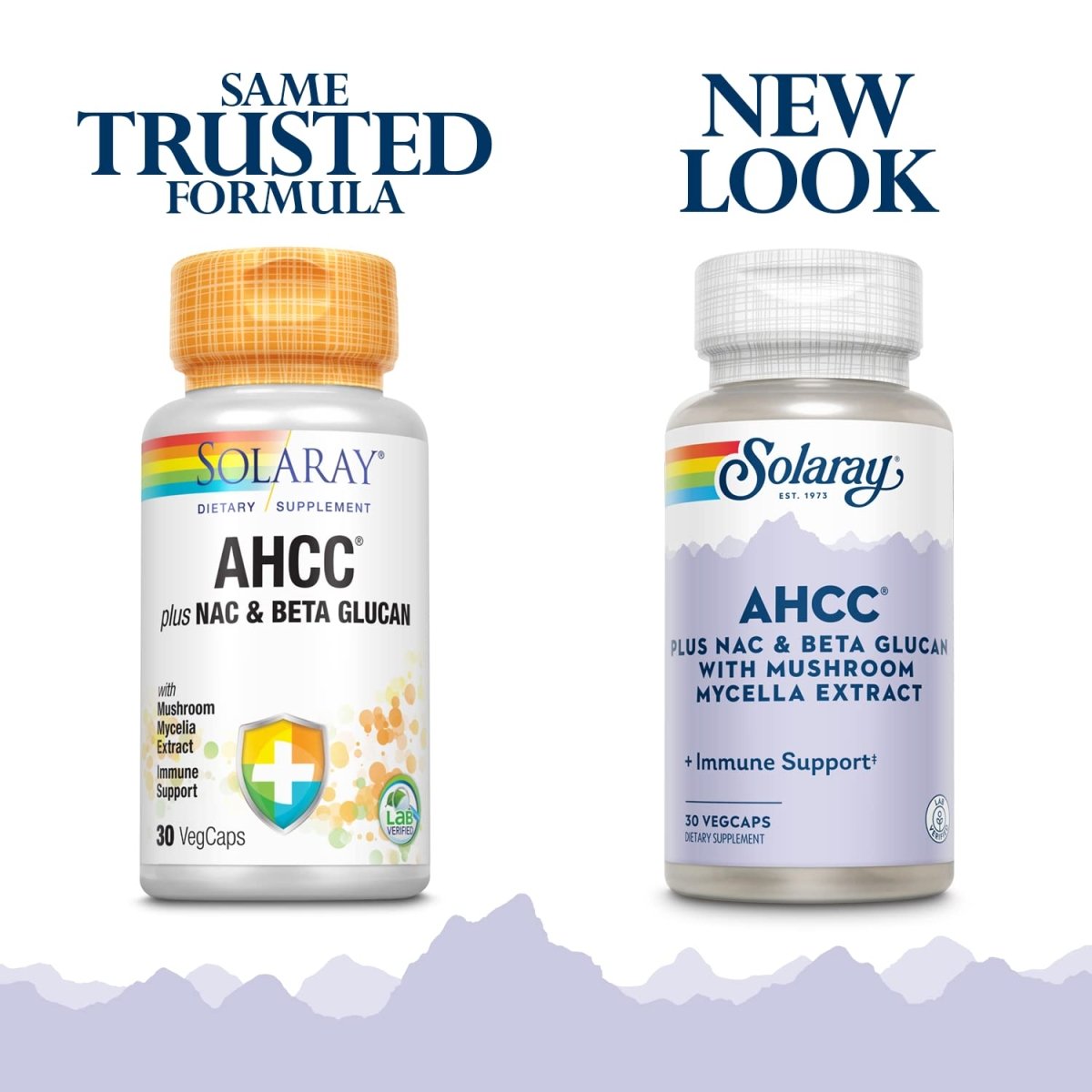 SOLARAY AHCC + NAC & Beta Glucan, Veg Cap (Btl-Plastic) 30ct