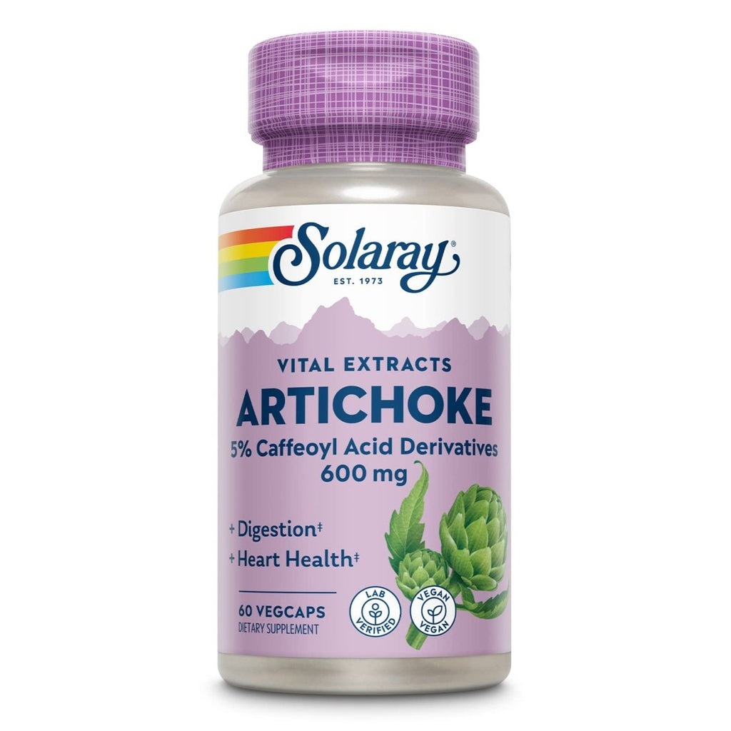 SOLARAY Extrait de feuille d'artichaut 600mg 60 VegCaps