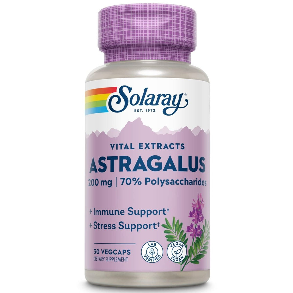 SOLARAY Extrait de Racine d'Astragale 200 mg 30 VegCaps