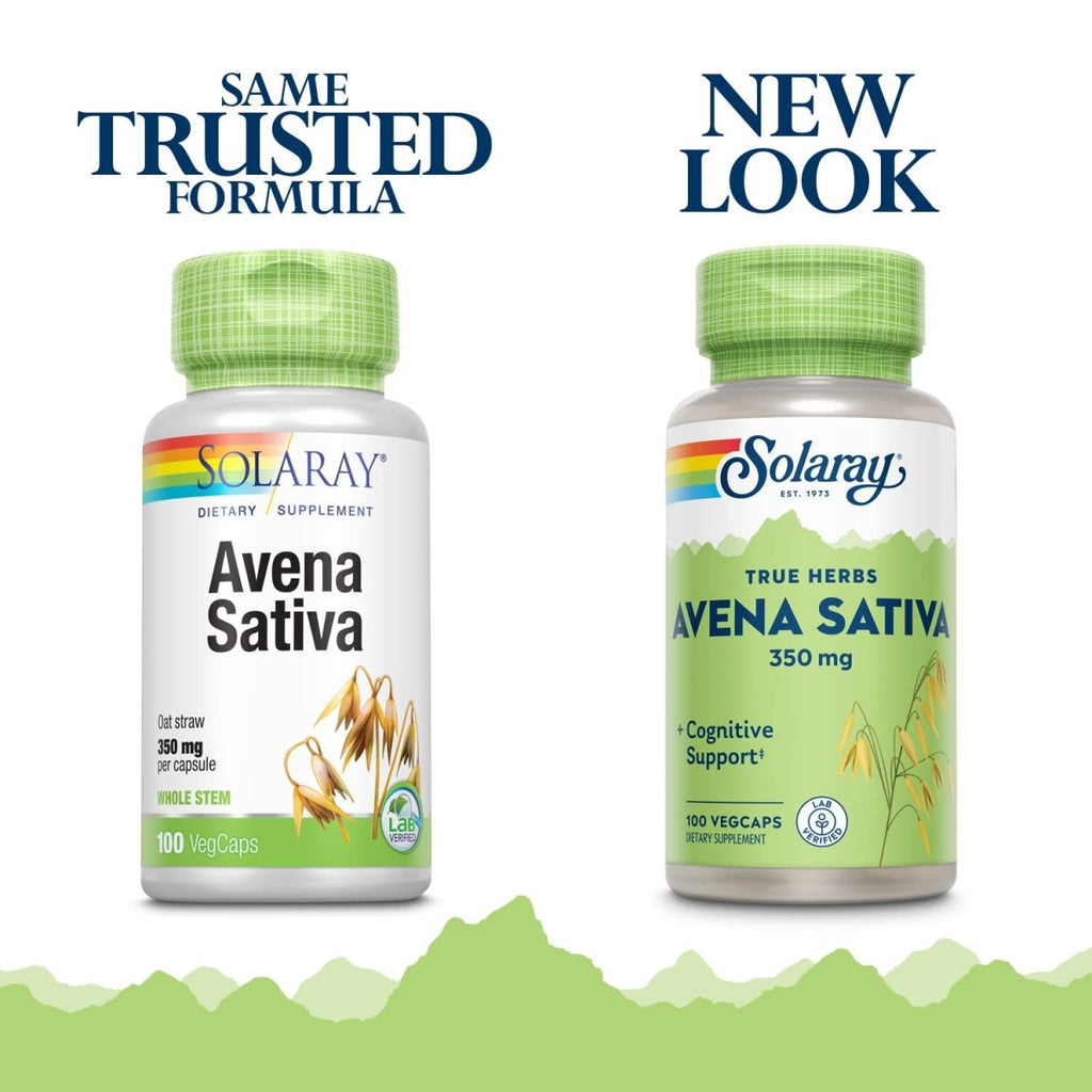 SOLARAY Avena Sativa, 350 mg 100 gélules