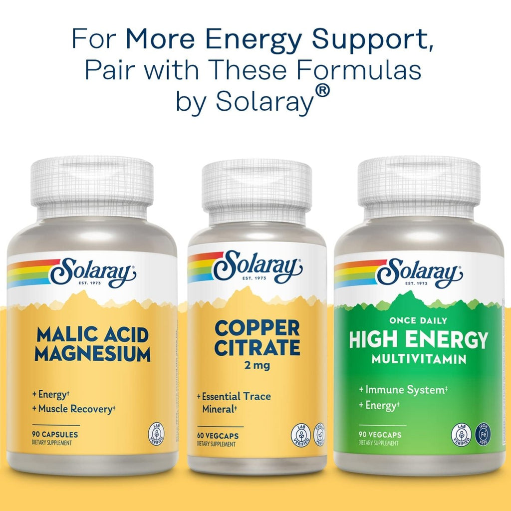 Solaray Complexe B 50mg - Soutien Complet en Vitamines B pour l'Énergie et le Bien-être Général - 100 Comprimés