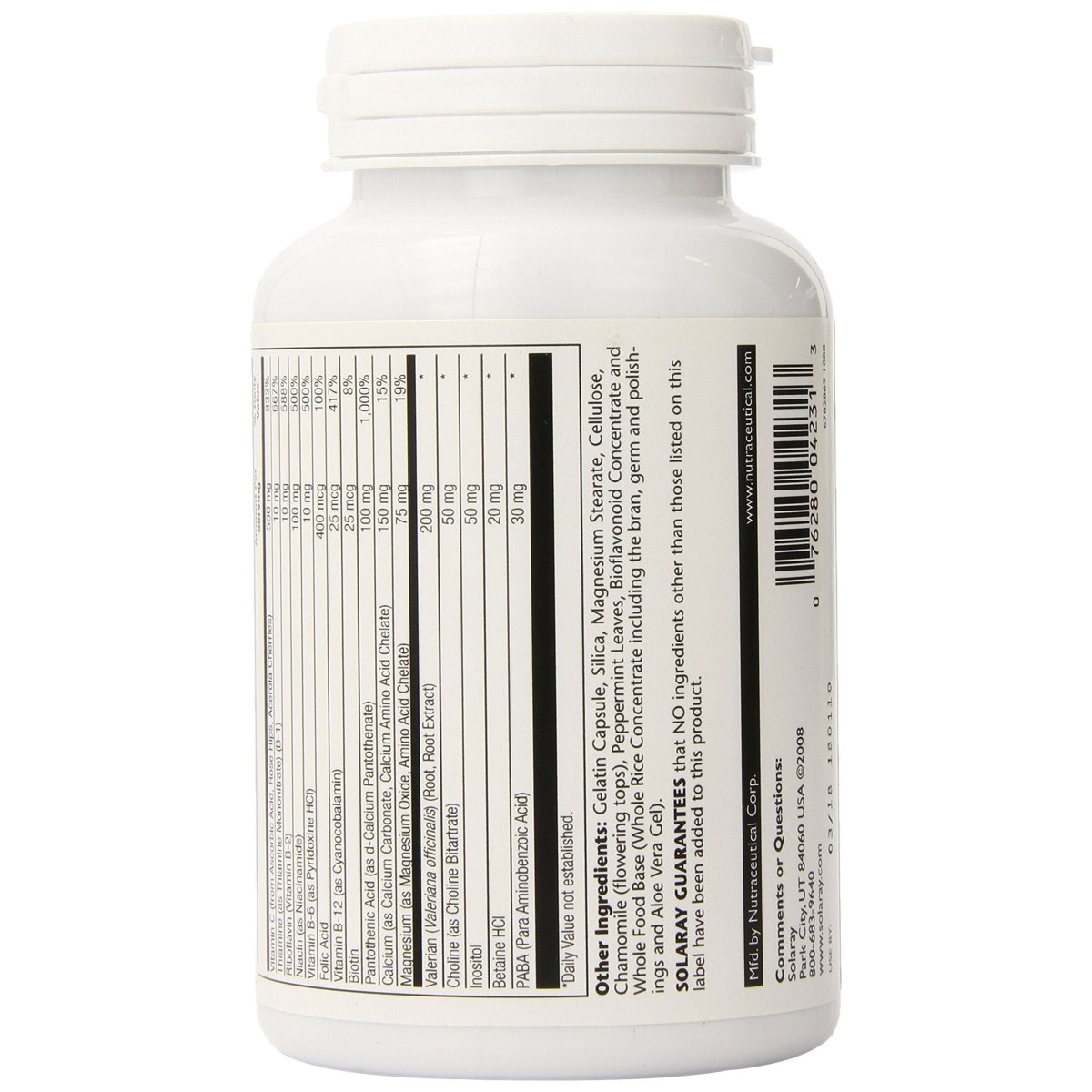 Solaray B-Stress PM Complément 120 Gélules