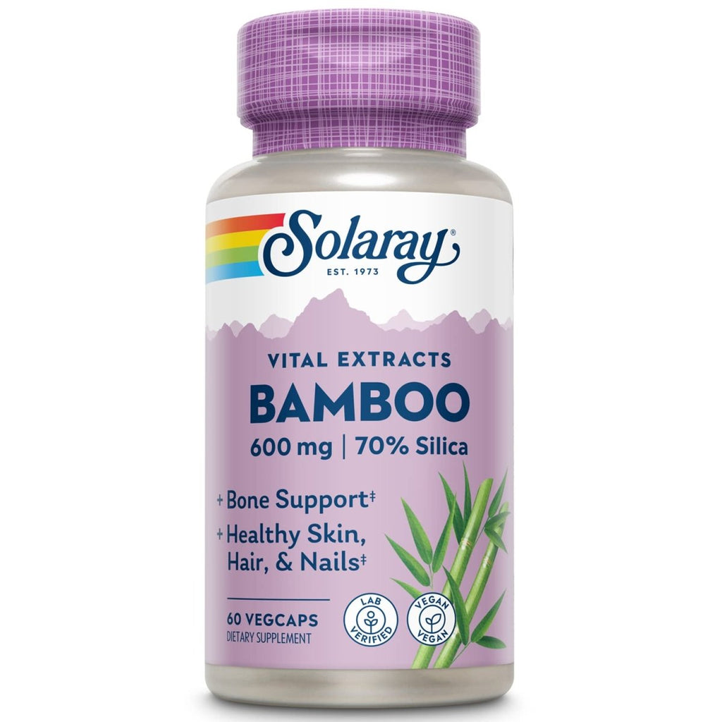 Extrait de tige de bambou Solaray 600 mg 60 VegCaps