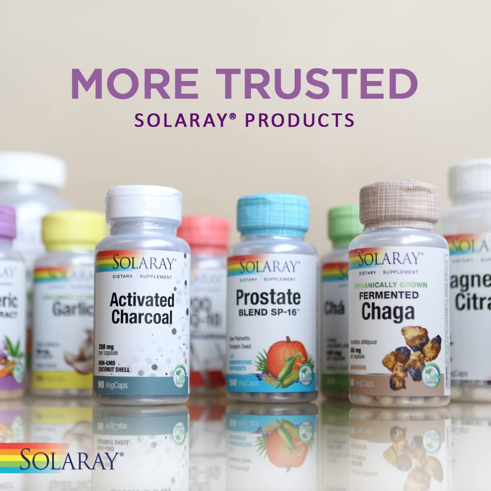 Solaray Berberine et Extraits de Racines de Curcumine - Soutien des Fonctions Digestives, Cardiovasculaires et Métaboliques - 60 VegCaps