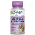 Solaray Berberine et Extraits de Racines de Curcumine - Soutien des Fonctions Digestives, Cardiovasculaires et Métaboliques - 60 VegCaps