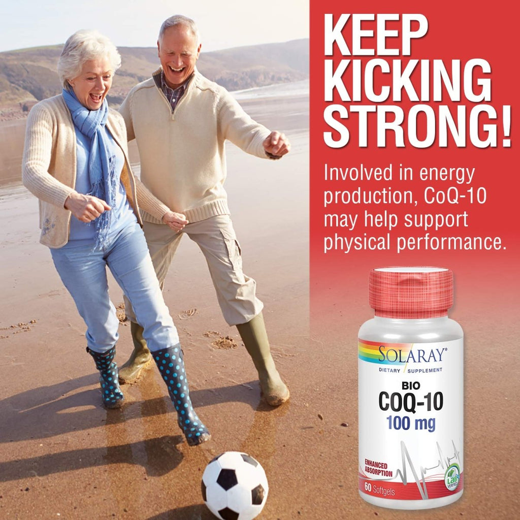 SOLARAY Bio CoQ-10 100 mg Healthy Heart & Cellular Energy Support (60 CT)