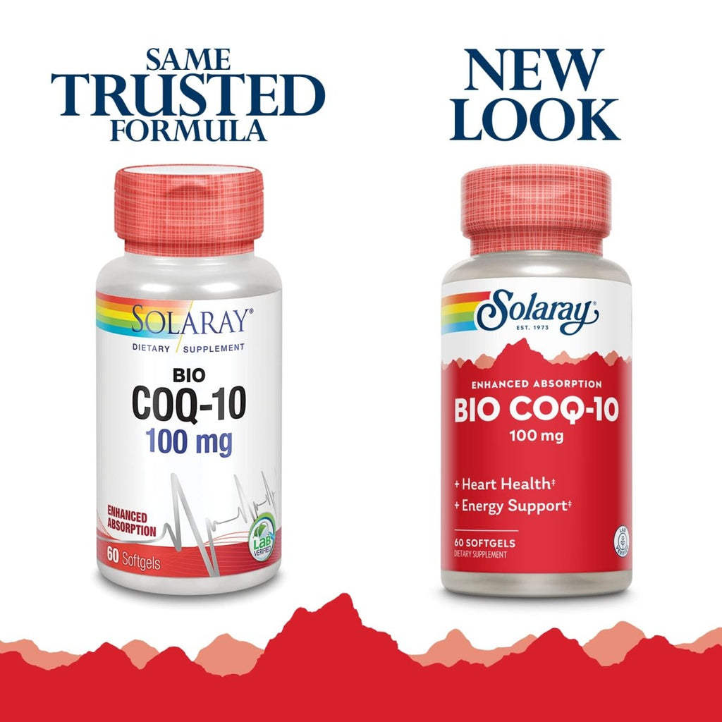 SOLARAY Bio CoQ-10 100 mg Healthy Heart & Cellular Energy Support (60 CT)