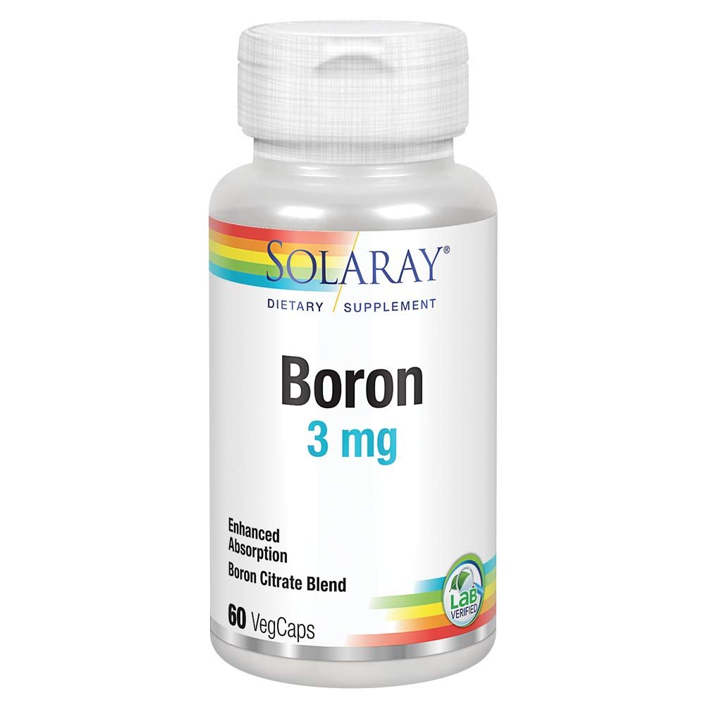 Solaray Biocitrate Bore, 3 mg, 60 capsules
