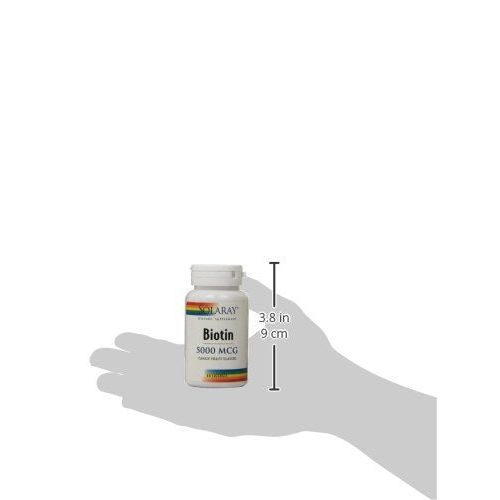 Solaray Biotine 5000 mcg 60 pastilles