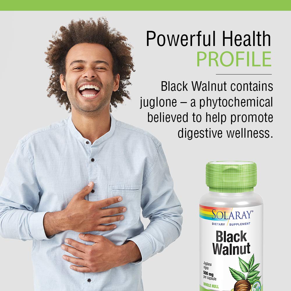 SOLARAY Black Walnut 500 mg 100 VegCaps