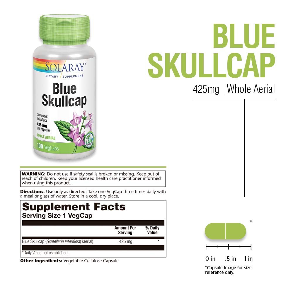Solaray Scutellaire Bleue 425mg 100 VégiCaps