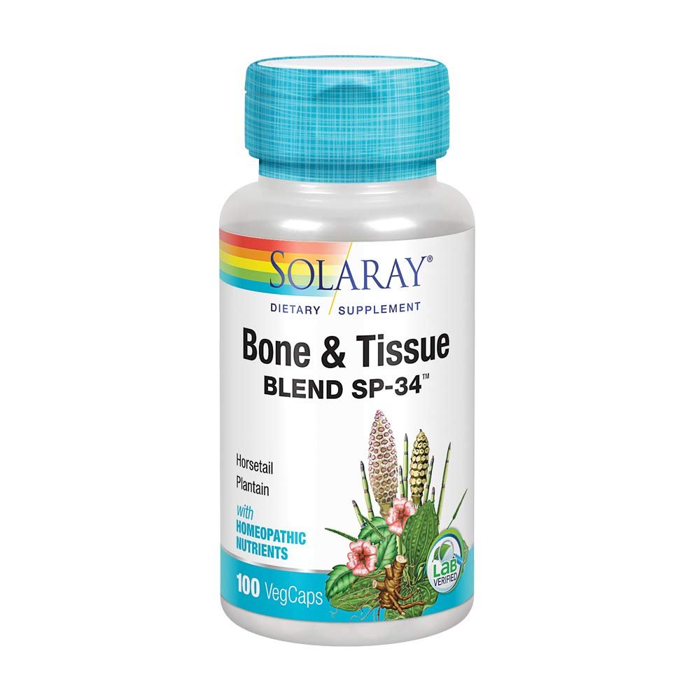 Solaray Mélange Os et Tissus SP-34 50 portions 100 gélules végétales