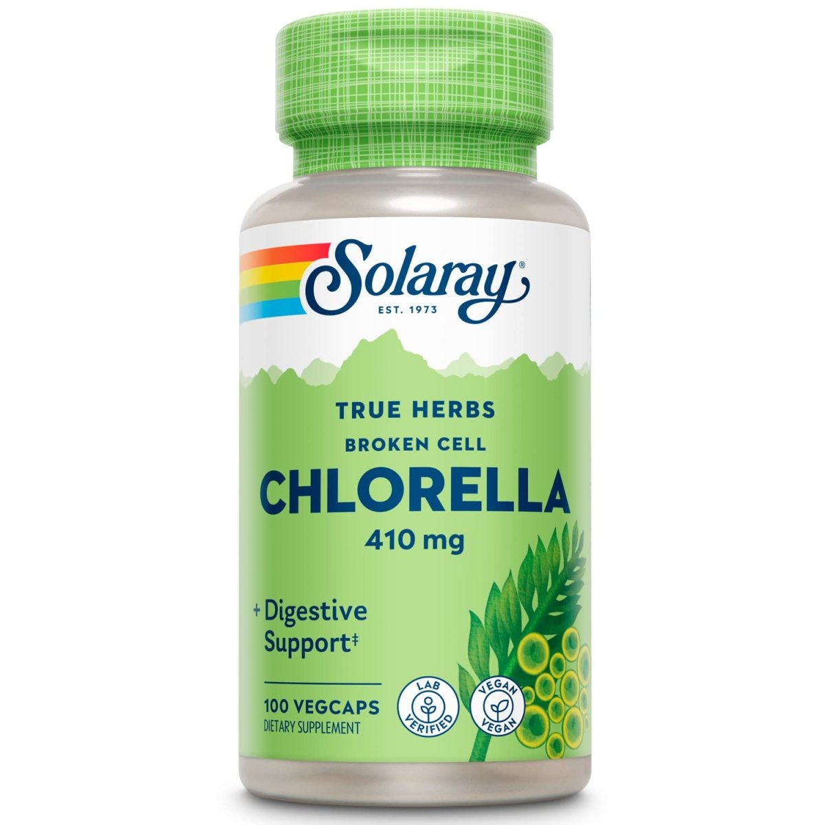 SOLARAY Broken Cell Chlorella 410 mg 100 VegCaps