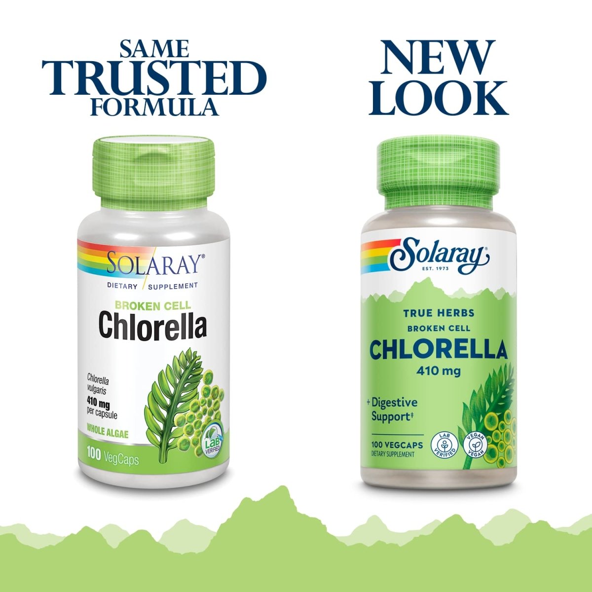 SOLARAY Broken Cell Chlorella 410 mg 100 VegCaps