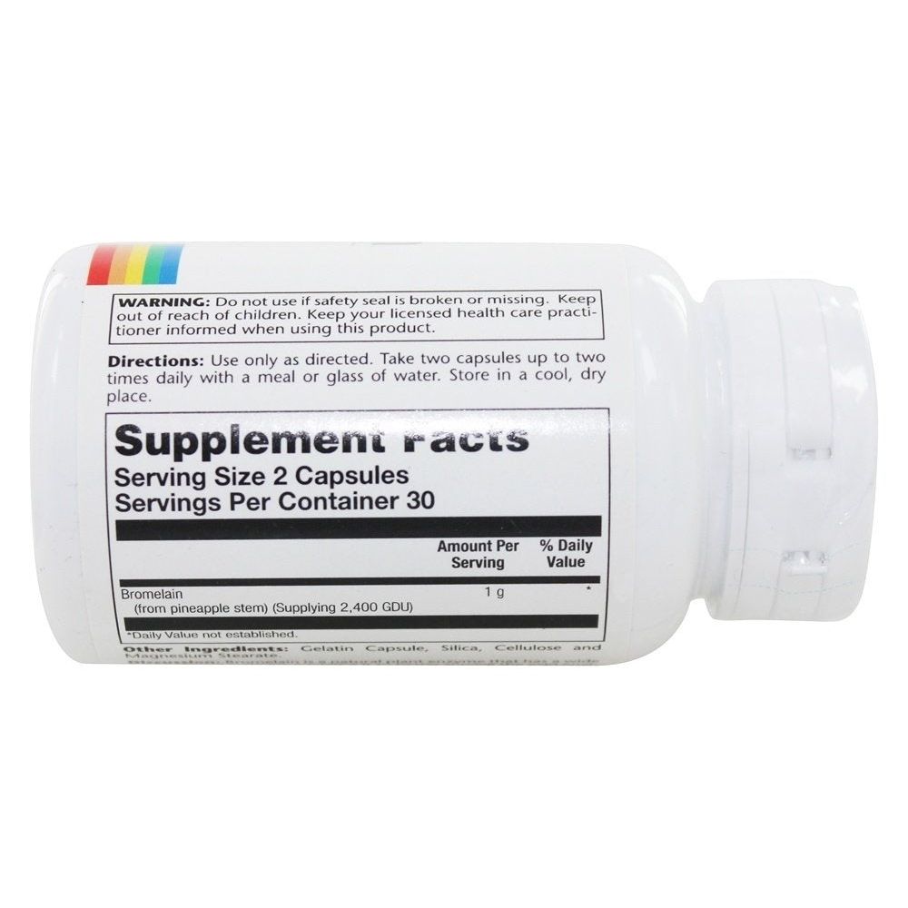 Solaray - Bromélaïne Force Maximale 500 mg - 60 Gélules