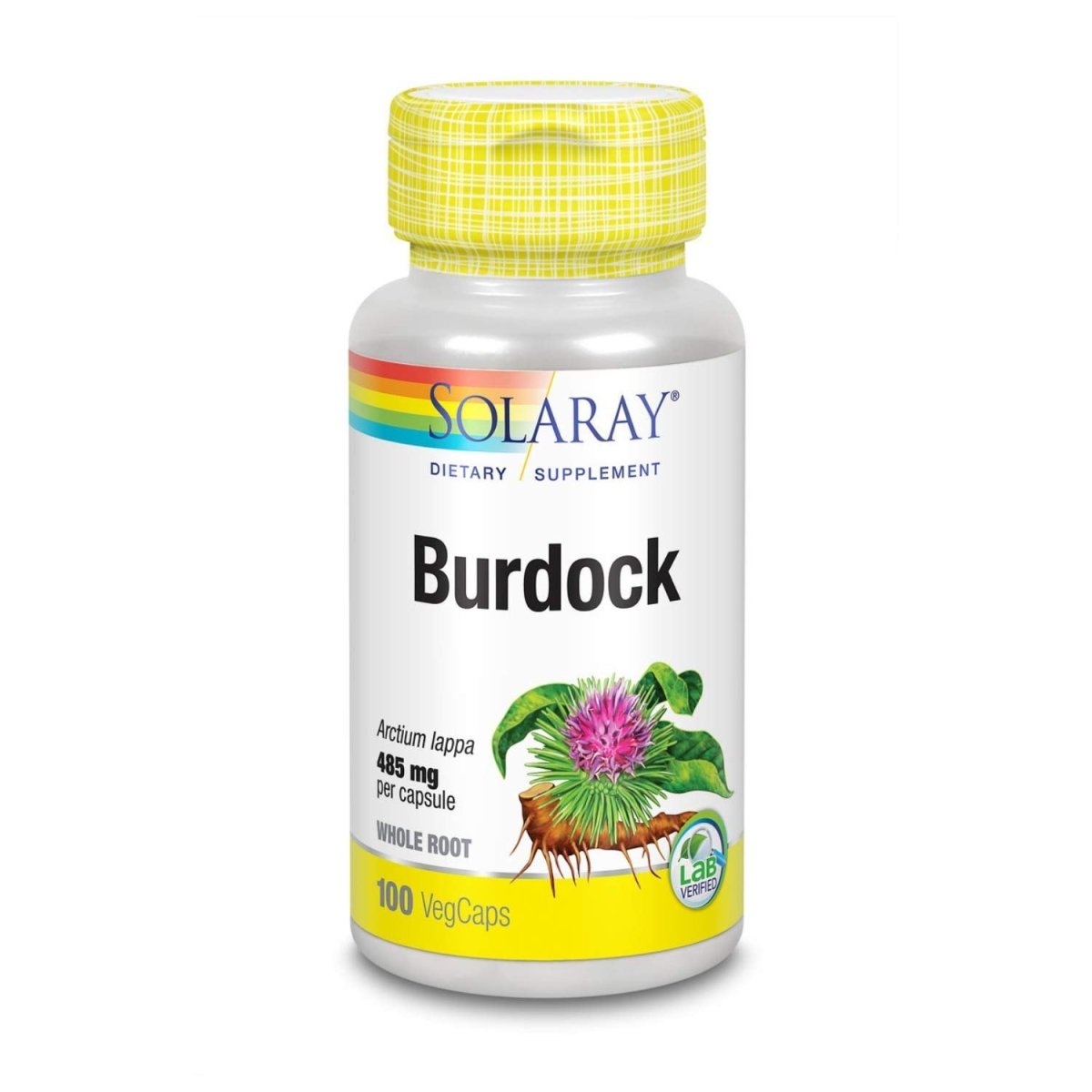 SOLARAY Racine de Bardane 485 mg 100 VegCaps