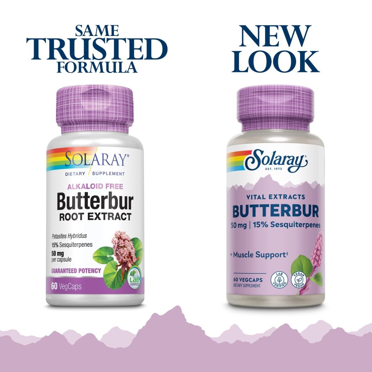 SOLARAY Butterbur Root Extract 50mg 60ct