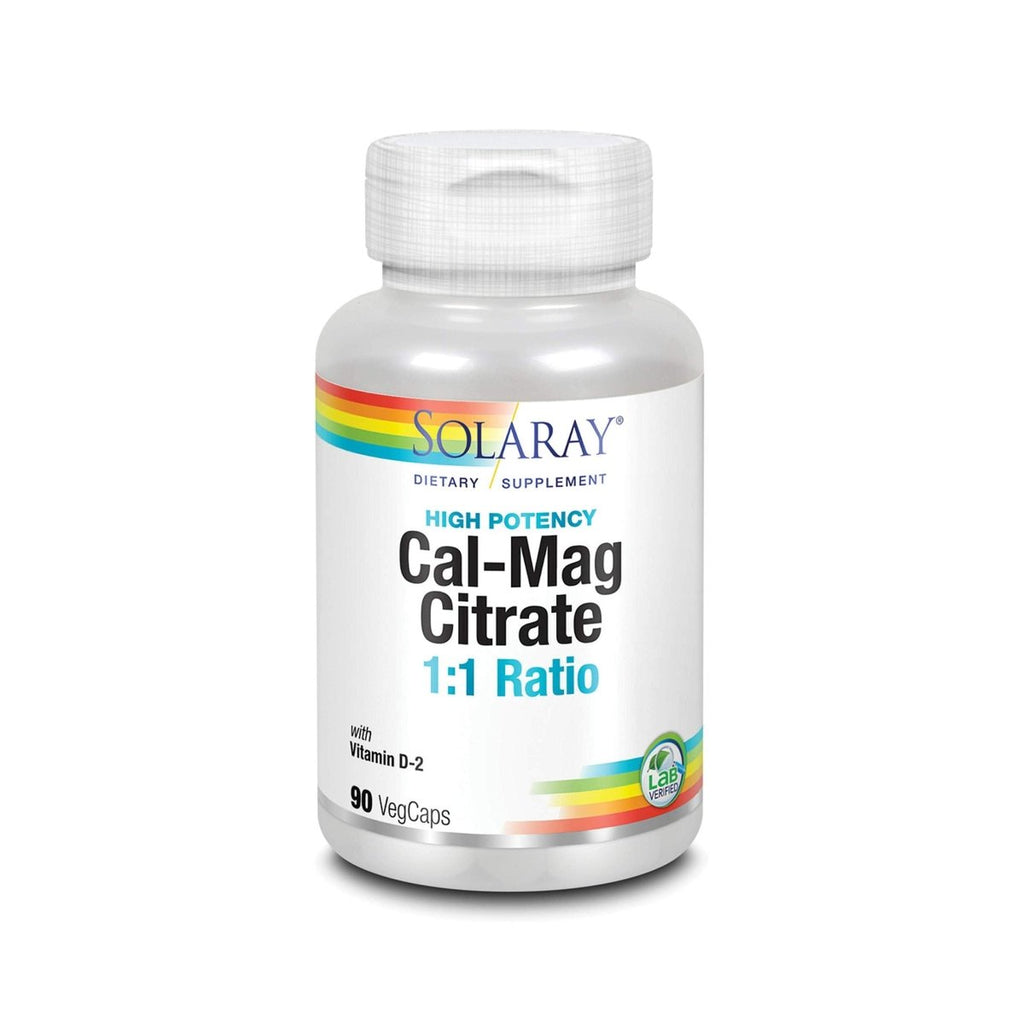 Solaray Cal-Mag Citrate avec D 2 1:1 90 Végécapsules