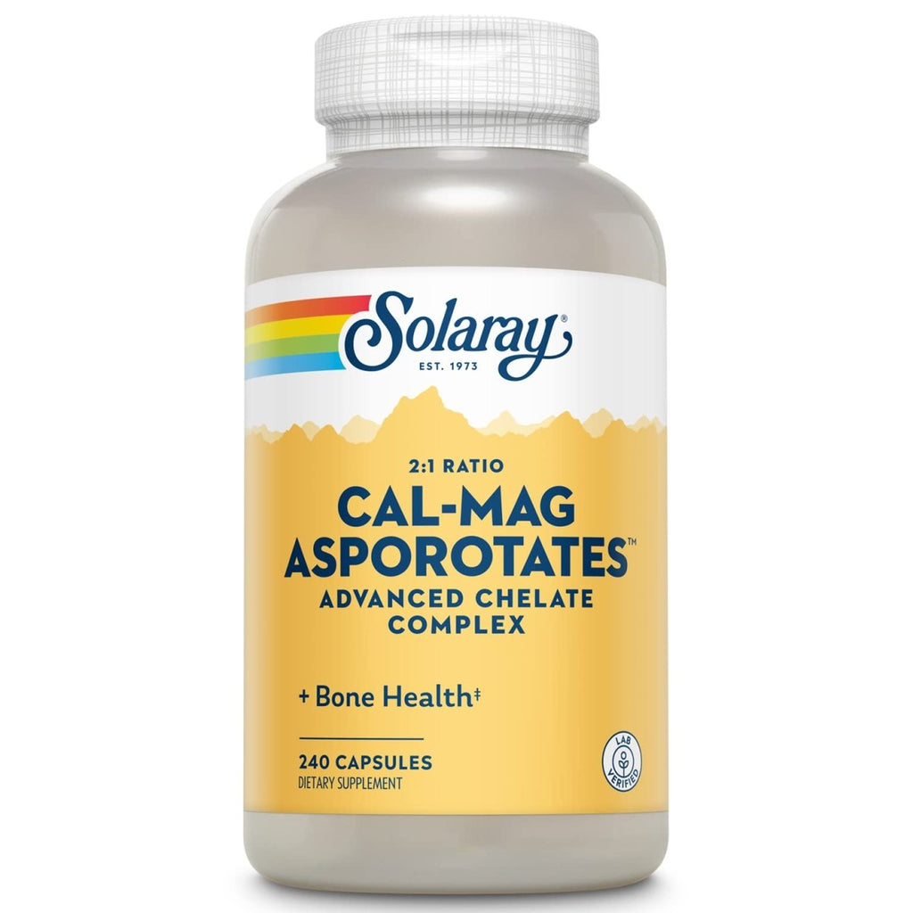Solaray Calcium et Magnésium Asporotate Capsules 240 unités