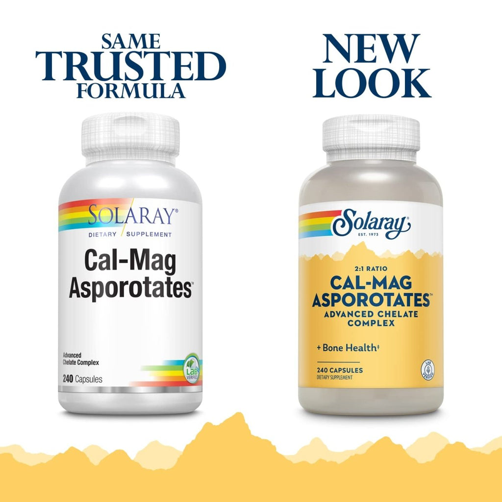 Solaray Calcium et Magnésium Asporotate Capsules 240 unités