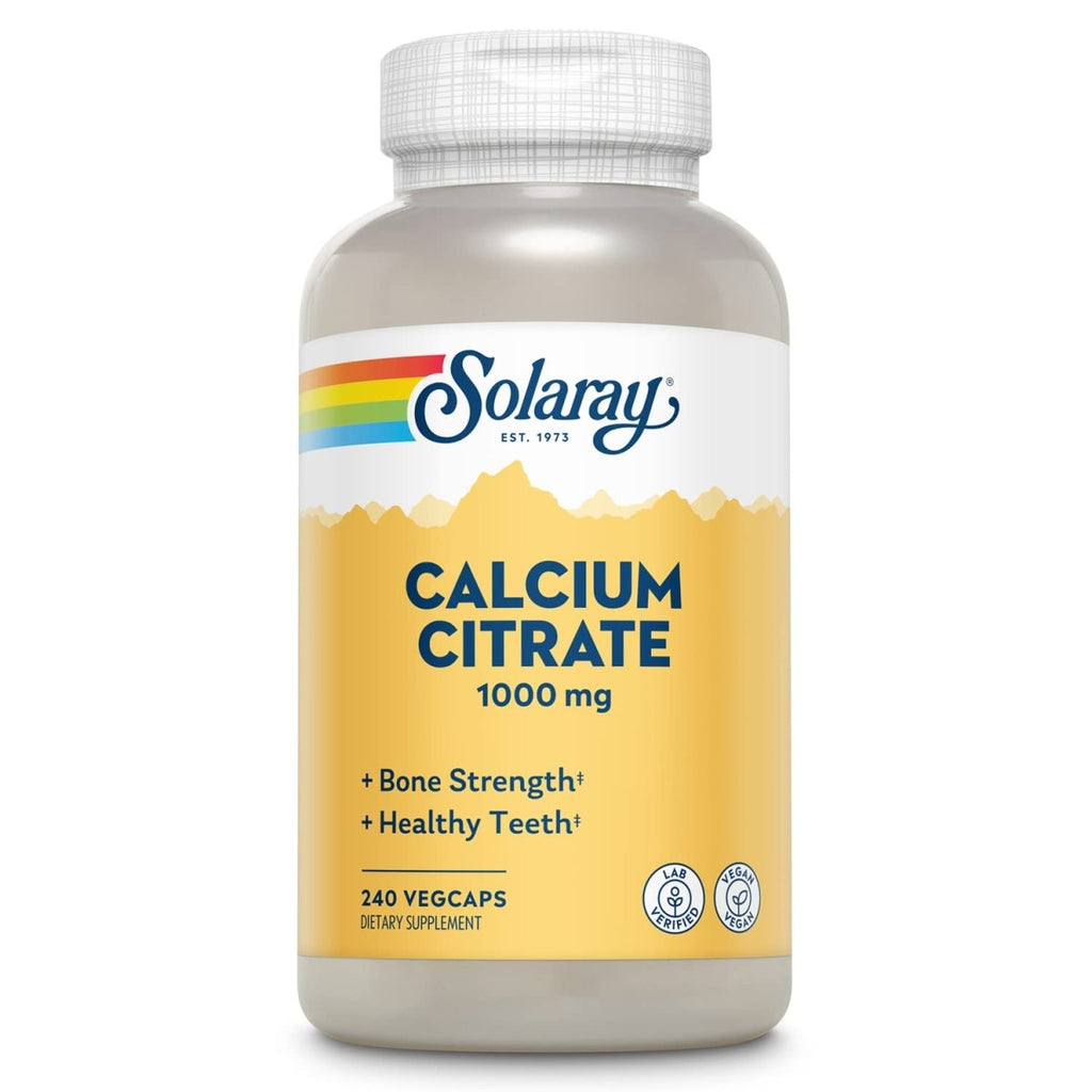 Solaray Citrate de Calcium 1000mg, 240 Comprimés
