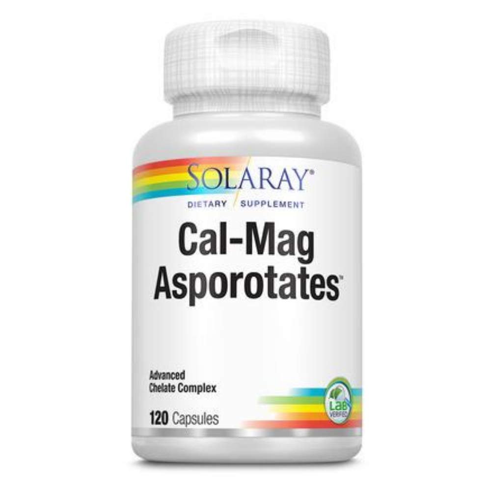 Solaray Calcium & Magnésium Asporotate 2:1, Gélule (Flacon-Plastique) 120 ct