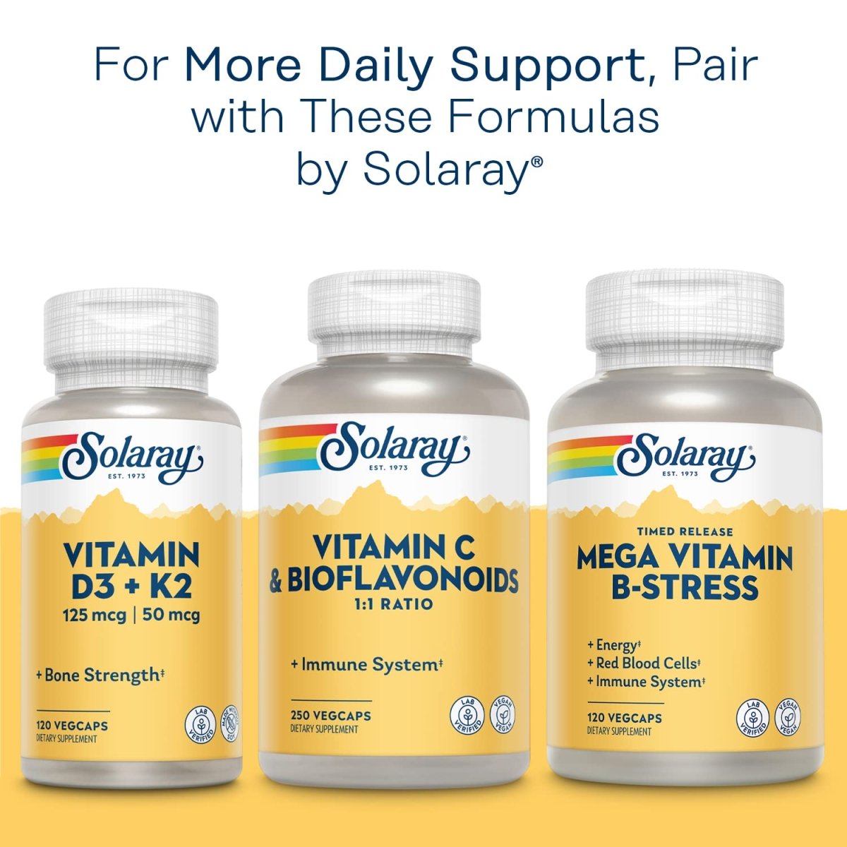 Solaray Calcium Magnésium Citrate Rapport 1:1, Soutien des Os, des Dents, des Muscles et du Système Nerveux, 30 portions, 180 VegCaps
