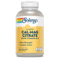 Solaray Calcium Magnesium Citrate Ratio 2:1 avec Vitamine D2, Soutien des os, des muscles et des nerfs, 60 portions, 360 VegCaps