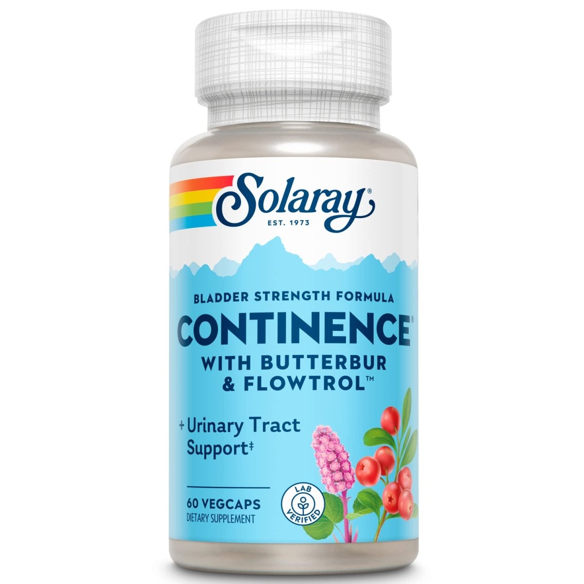 SOLARAY Continence w/Flowtrol, Veg Cap (Carton) 60ct