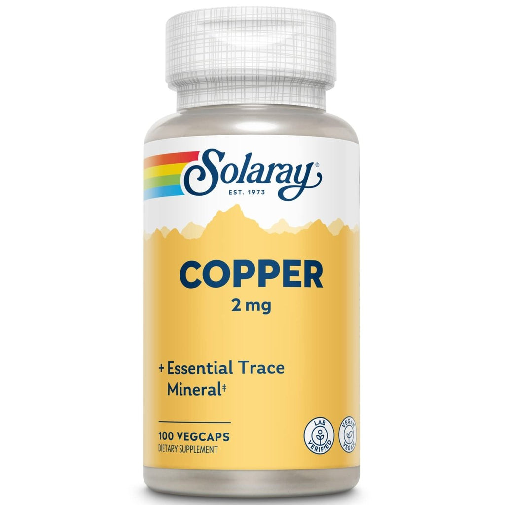 Solaray Cuivre 2 mg 100 gél.