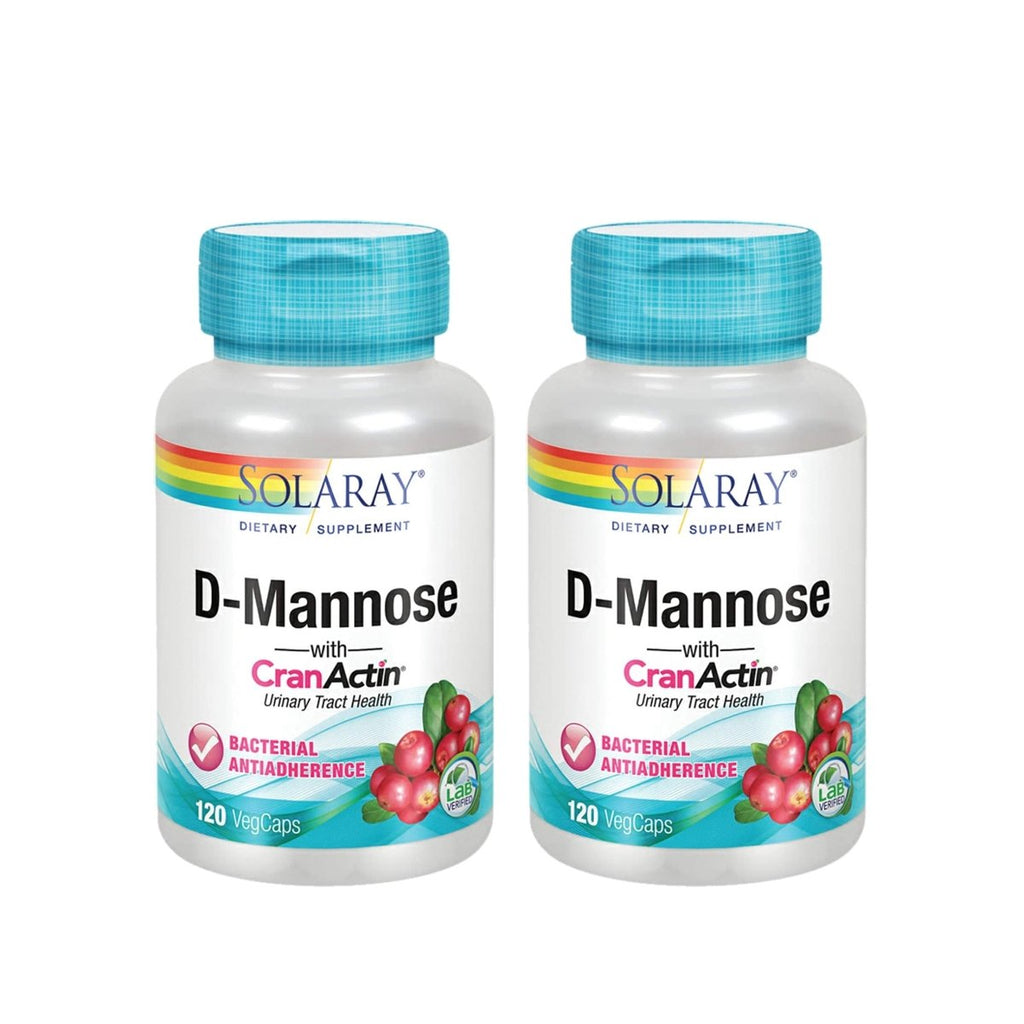 SOLARAY - D-Mannose avec CranActin 1000mg - 120 Gélules