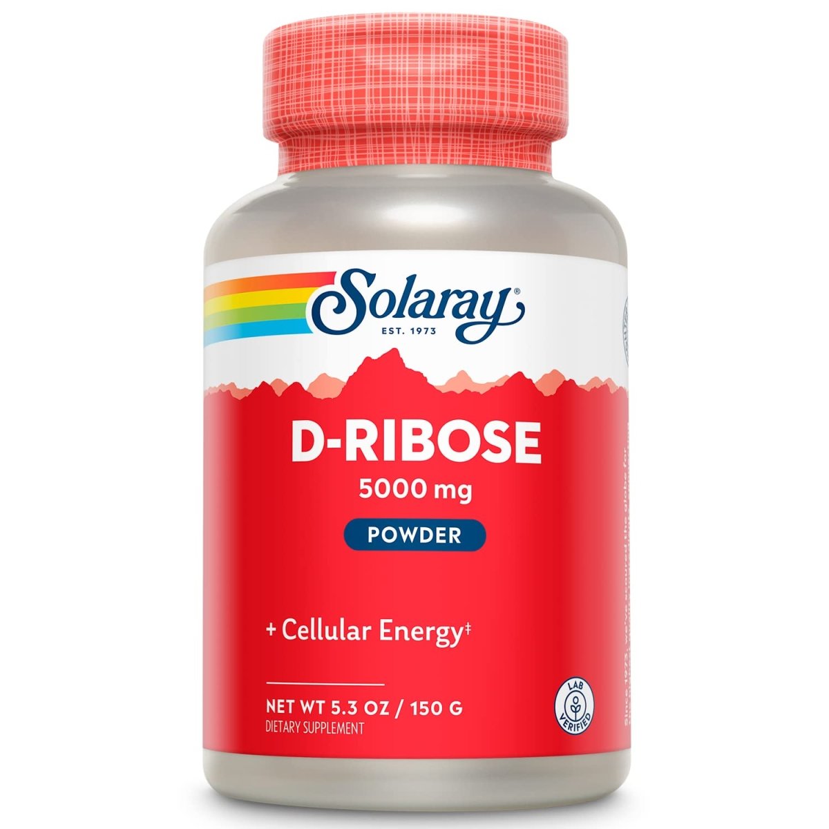 SOLARAY D-Ribose Powder 5000 mg 30 Servings 150 Grams