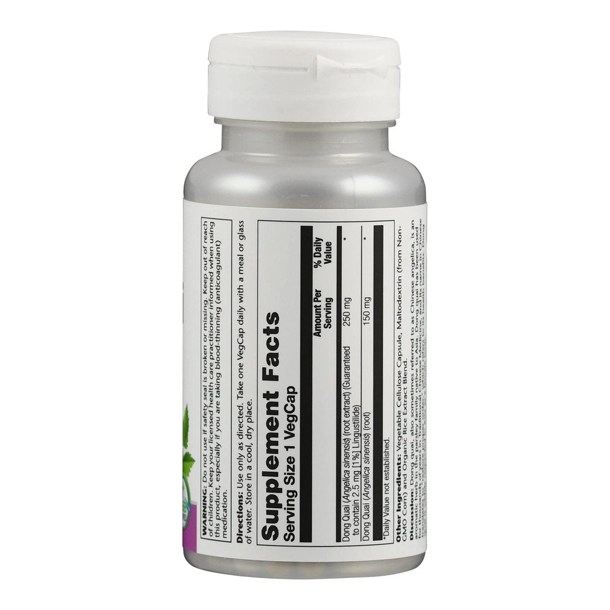 Extrait de racine de Dong Quai Solaray - 60 capsules