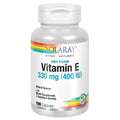 SOLARAY Dry Vitamin E with Hawthorn Berries 330mg (400IU) Heart & Skin Health, Antioxidant Support, 100ct