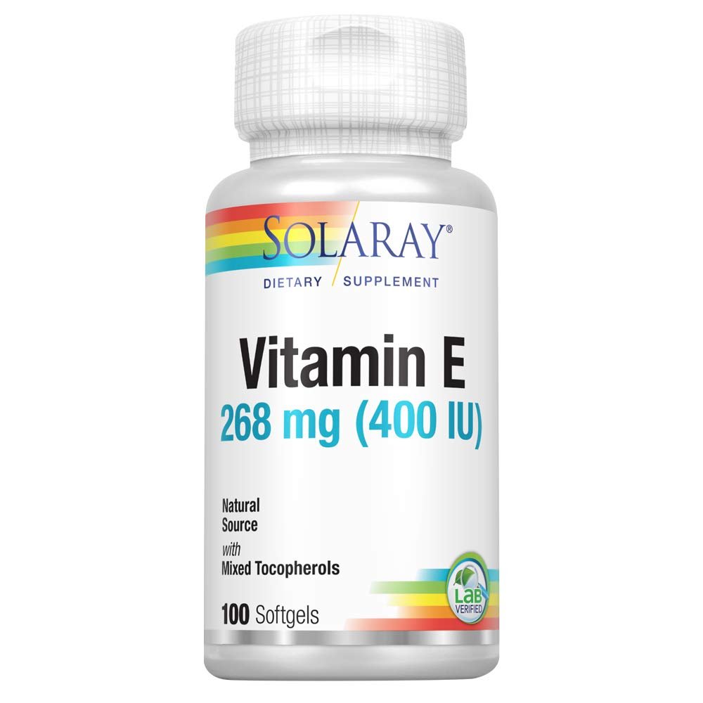 Solaray, E D-Alpha Tocopherol, 100 Count