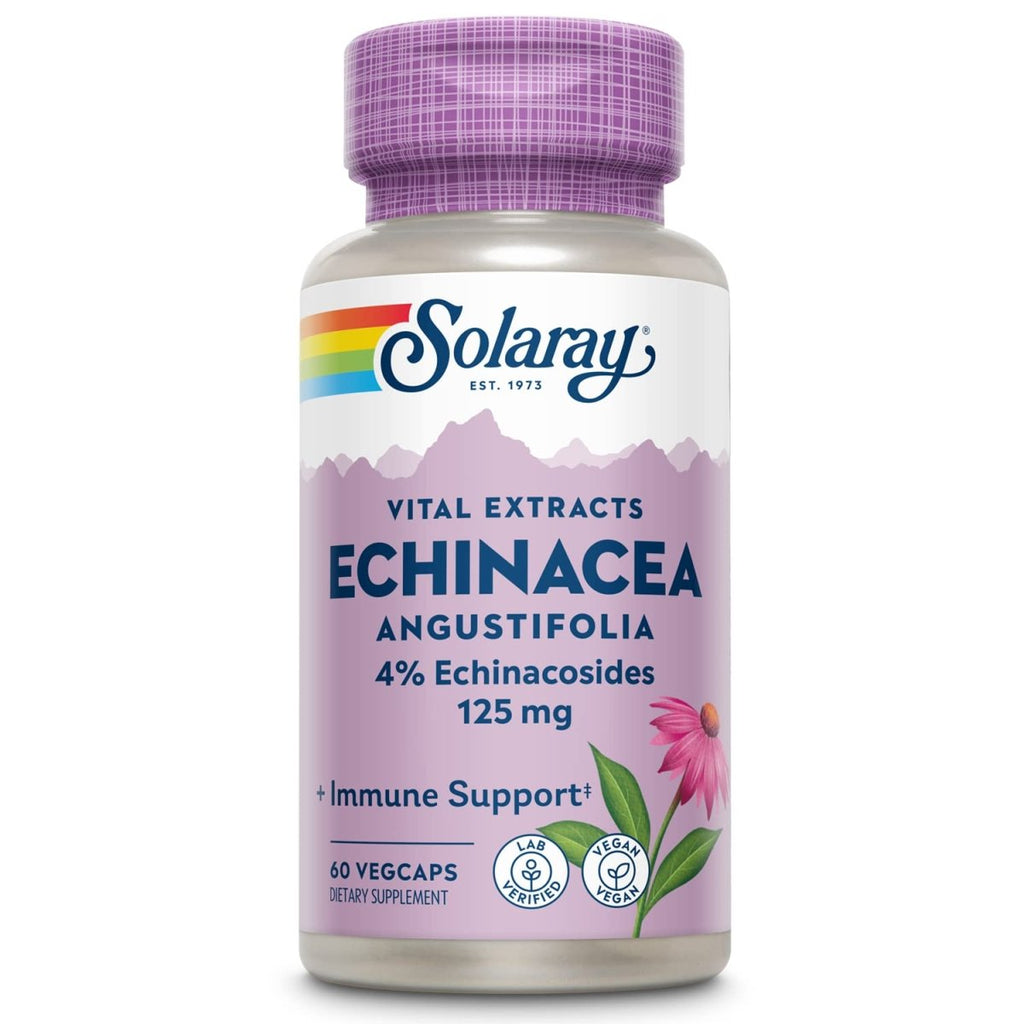 SOLARAY Echinacea Angustifolia Root Extract 125 mg 60 VegCaps