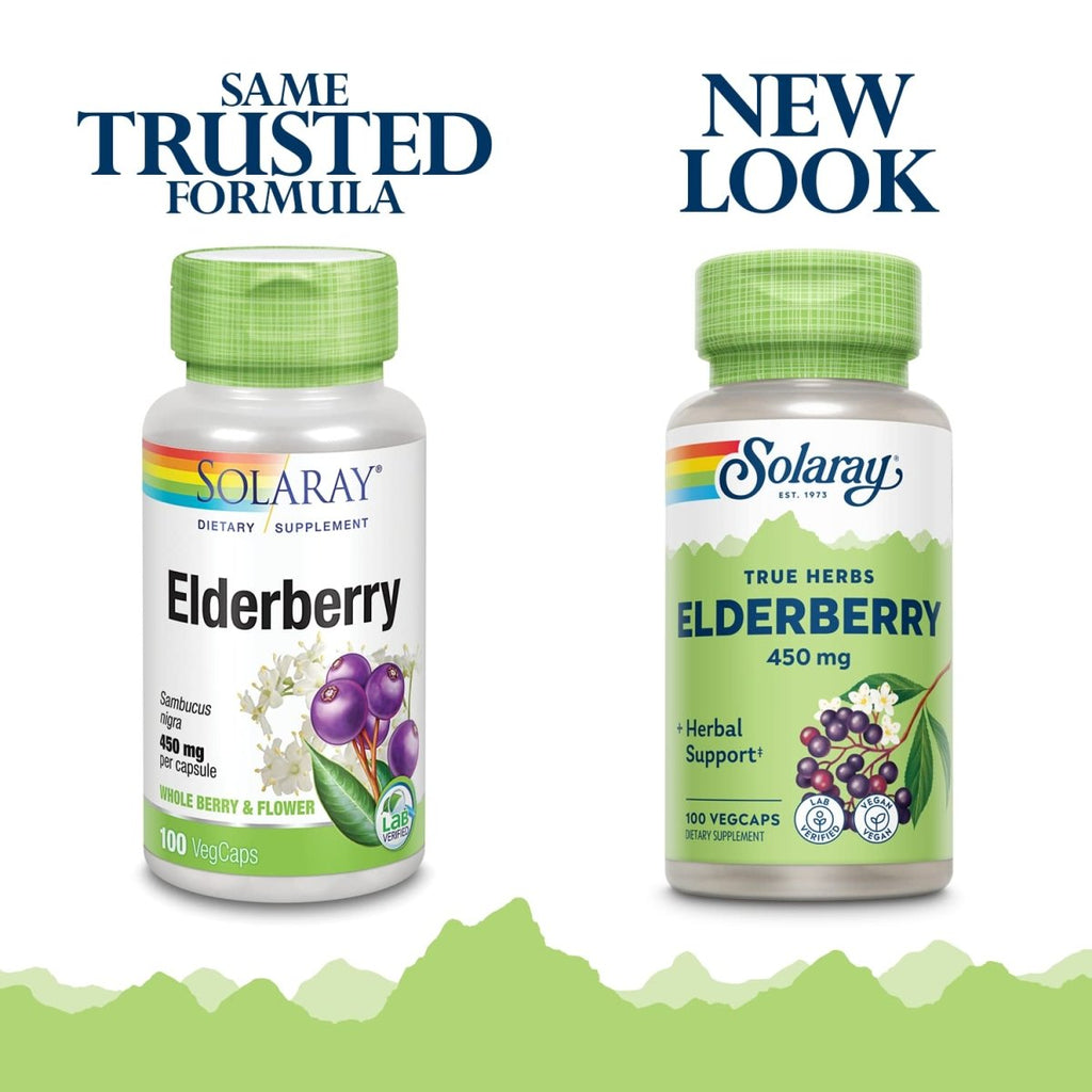 SOLARAY Sureau Baies et Fleurs 450mg 100 gél.