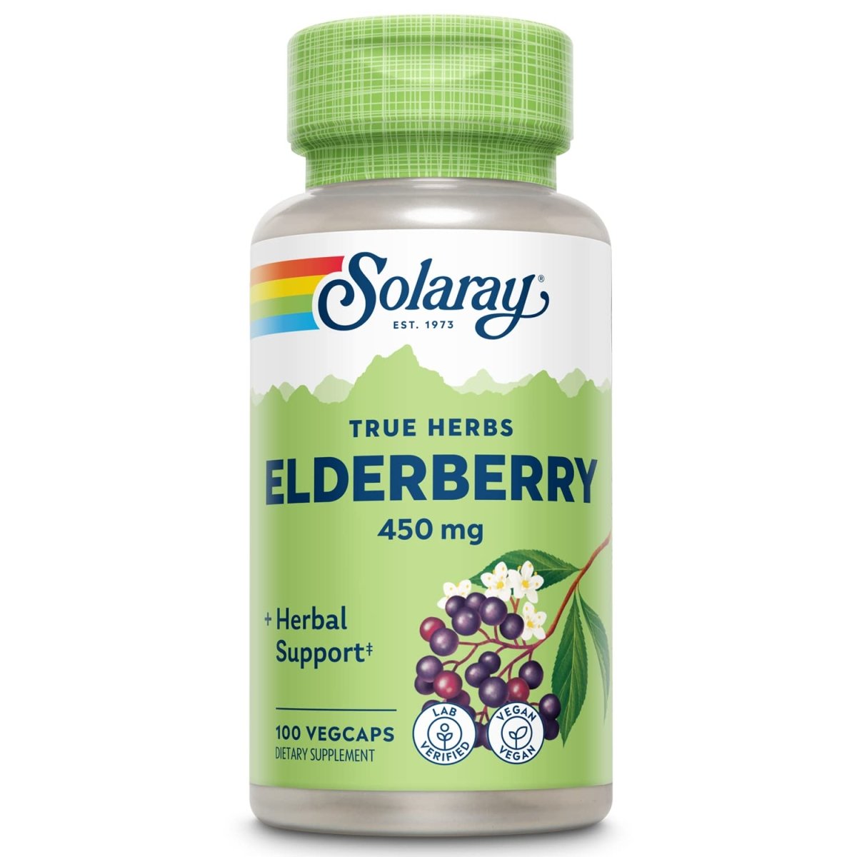 SOLARAY Sureau Baies et Fleurs 450mg 100 gél.