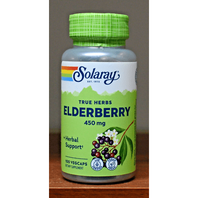 Solaray - Sureau Noir Sambucus Nigra 450 mg. - 100 Gélules - Lot de 2
