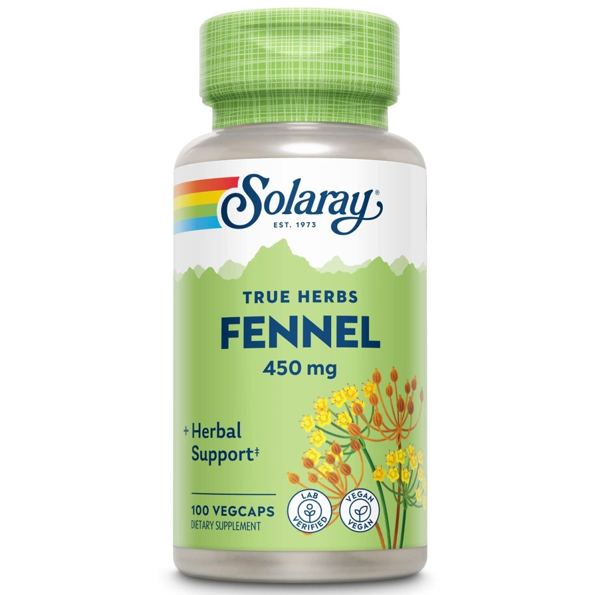 SOLARAY Fennel Seed 450mg 100 VegCaps
