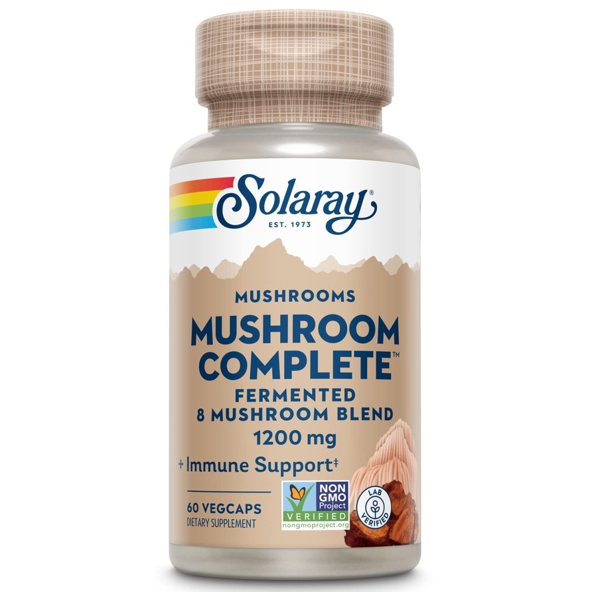Solaray Fermented Mushroom Complete 1200 mg 60 VegCaps