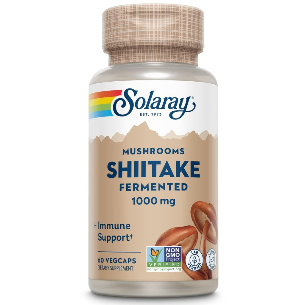 SOLARAY Fermented Shiitake Mushroom 500mg 60 VegCaps