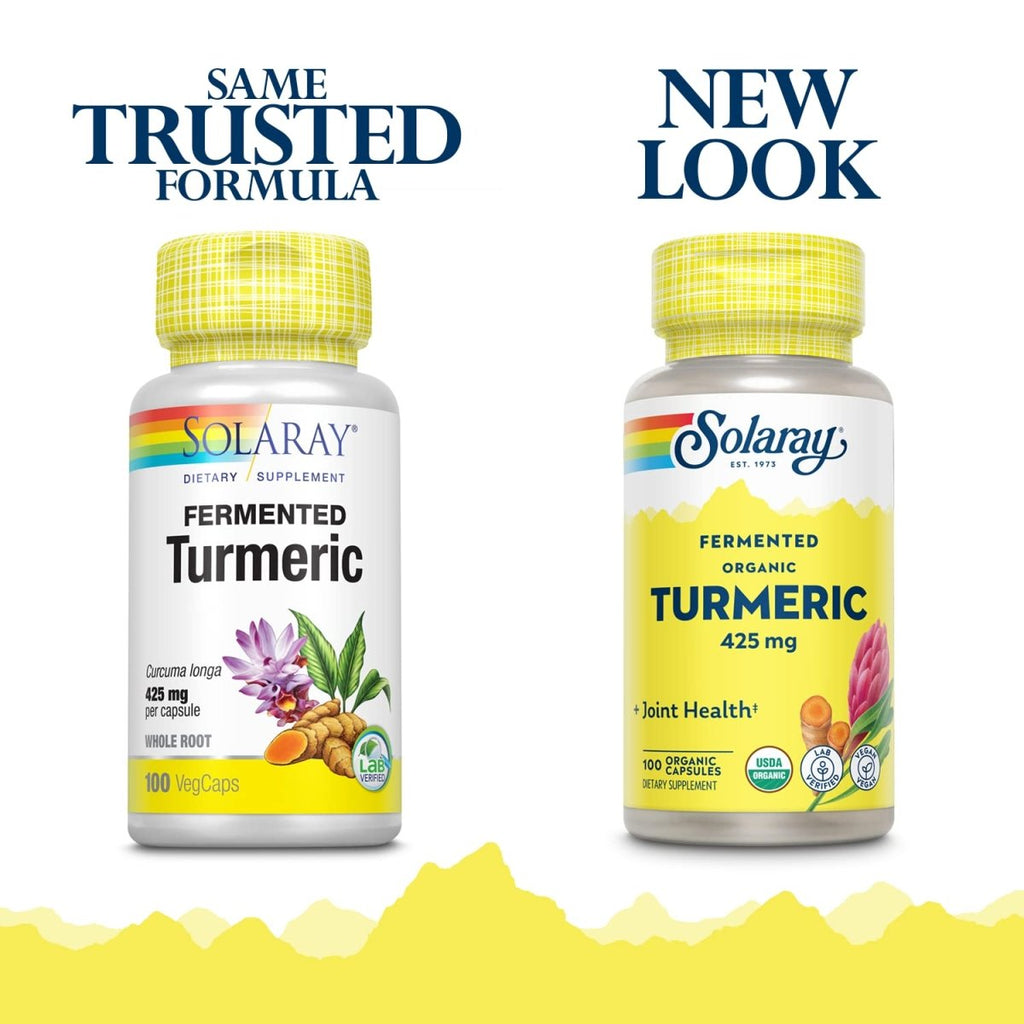 SOLARAY Fermented Turmeric Root 500mg 100 VegCaps