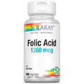 Solaray Acide Folique Gélules, 1360mcg, 100 unités