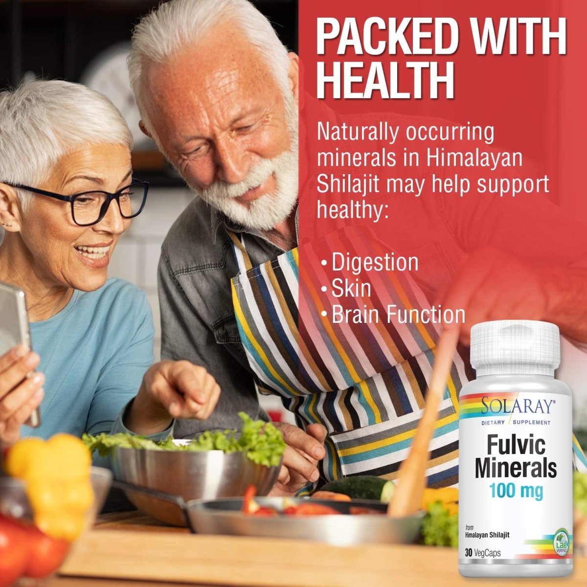 Solaray Fulvic Minerals 100 mg 30 VegCaps
