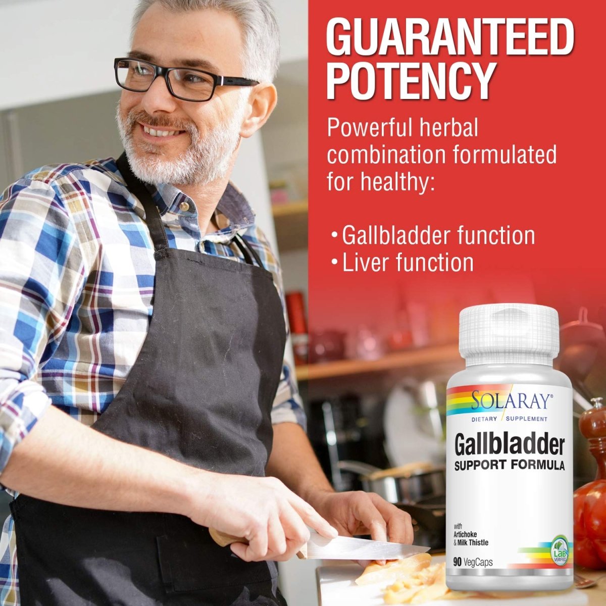 SOLARAY Gallbladder Support Formula 30 Servings 90 VegCaps