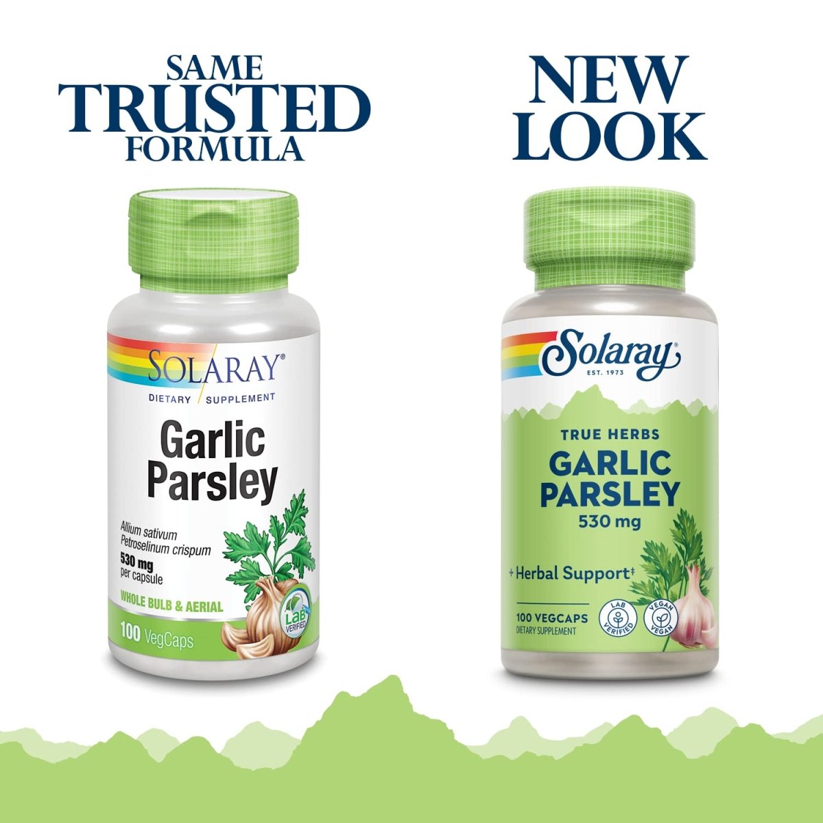 SOLARAY Ail Bulbe & Persil Feuille 530mg 100 VégiCaps