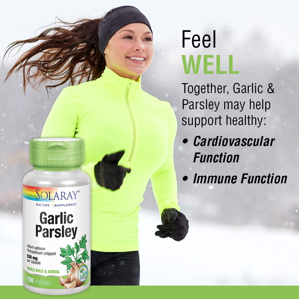 SOLARAY Ail Bulbe & Persil Feuille 530mg 100 VégiCaps